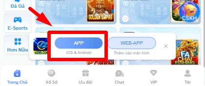Link tải app VZ99 IOS Android